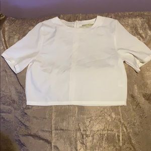 White crop top